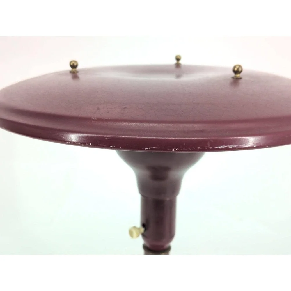 VTG Red Sight Light 1950s Flying Saucer Lamp MCM Mid Century MG Wheeler  Doane